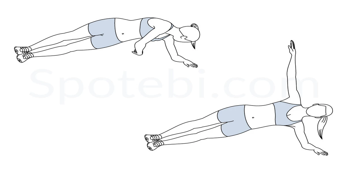 Side Plank with Arm Raise