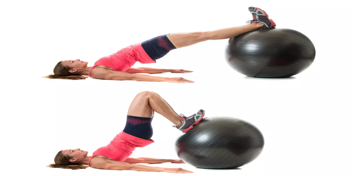 Swiss Ball Leg Curls